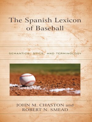cover image of The Spanish Lexicon of Baseball